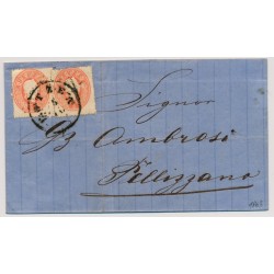 ÖSTERREICH 1863 2*5kr, Brief aus BOTZEN (Tirol) Schön!