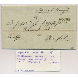 ÖSTERREICH 1861 Brief (Inhalt) AUSCHA (B) nach WERNSTADT. Sehr schön!