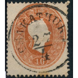 ÖSTERREICH 1861 10Kr, CSAKATHURN (Mi)