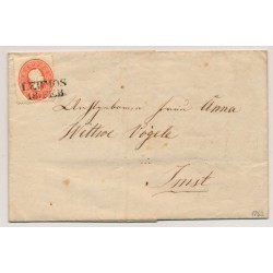 ÖSTERREICH 1863 5Kr, Brief (Inhalt) LERMOS (Tirol) Mü:35P! nach IMST. Schön!