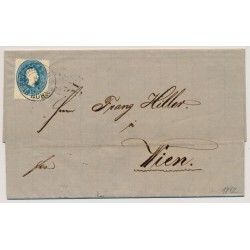 ÖSTERREICH 1862 15Kr, Brief (Inhalt) FRIEDLAND/in BÖHMEN nach WIEN. Sehr schön!