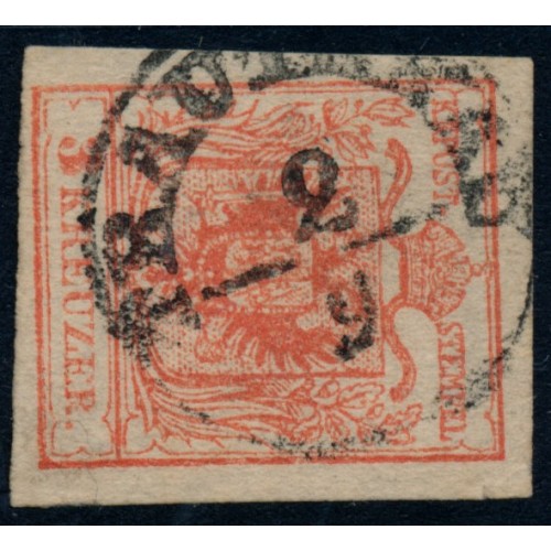 ÖSTERREICH 1850 3Kr, MP, Type III. TRAUTENAU (B) Schön!