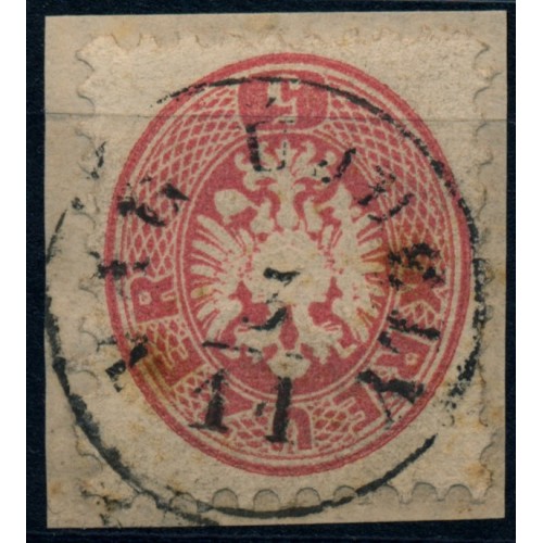 ÖSTERREICH 1864 5Kr, VÁG ÚJHELY (Ungarn) schön!