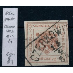 ÖSTERREICH 18.. 2Kr, Zeitungsstempelmarke, Type Ia. CZERNOWITZ (Bukowina) Sig.