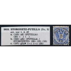 ÖSTERREICH 1884 10kr, PUTILLA/STORONETZ (Bukowina) Klein Knick. Schön!