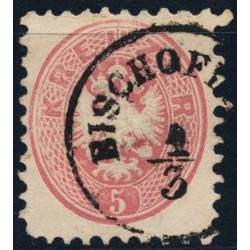 ÖSTERREICH 1864 5kr, BISCHOFLACK (Kr) Attraktiv!