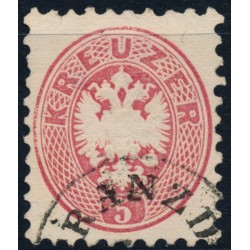 ÖSTERREICH 1865 5kr, FRANZSDORF (Kr) Mü:35P! Weiße Adlerprägung! Attraktiv!