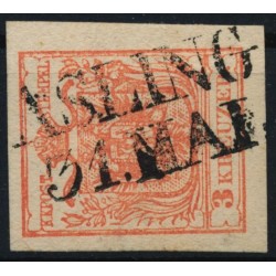ÖSTERREICH 1850 3kr, MP, Type III. ASLING (Kr) Schön!