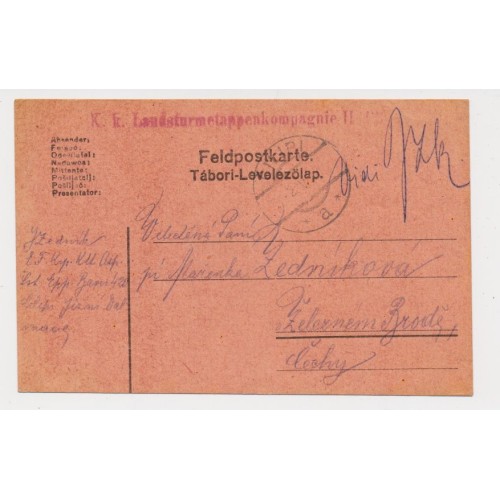 FELDPOST 1917 KARTE, Attraktiv, interessant!
