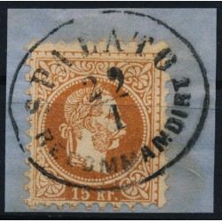 ÖSTERREICH 1867 15kr, SPALATO/RECOMMANDIRT (Dalmatien) SCHIFFSTEMPEL!