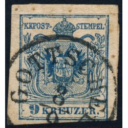 ÖSTERREICH 1850 9kr, MP, Type III. GOTTSCHEE (Kr) Mü:10P! Attraktiv!