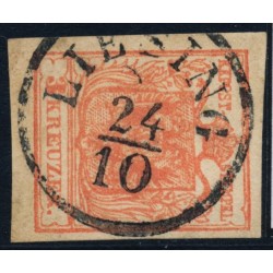 ÖSTERREICH 1850 3kr, MP, Type III. LIESING (Wv) Mü:15P! Schön!