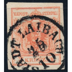 ÖSTERREICH 1850 3kr, MP, Type III. STADT LAIBACH (Kr) Schön!