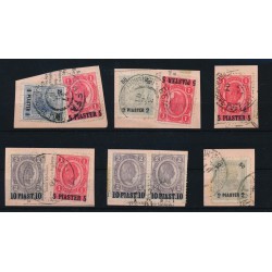 LEVANTE 1900- 6 Briefstücke, Interessantes Lot!
