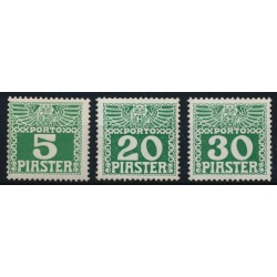 LEVANTE 1908 PORTO 6ax-14ax 3Stk. Postfrisch ** Kw:156,-€