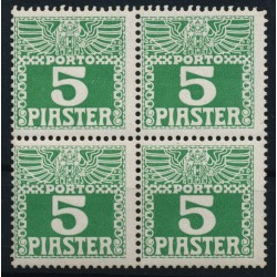LEVANTE 1908 PORTO ANK 11ax 4-BLOCK! Postfrisch ** Kw:64,-€