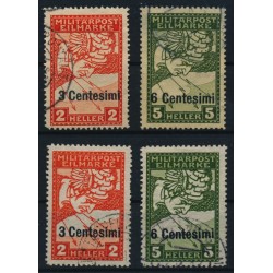 FELDPOST ITALIEN 1918 24-25, Satze, gestempelt, ORIGINAL und NEUDRUCK! Kw:80,-€