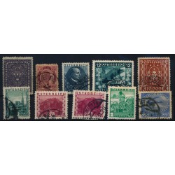 ÖSTERREICH 1890-1930 Klein Lot, gestempelt/ungebr.* Gute Werte! Kw:210,-€