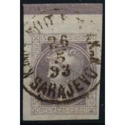 ÖSTERREICH 1893 Zeitungsmarke, RAND! Mit SARAJEVO Stempel. (BOSNIA)