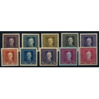 BOSNIA 1917 129P-141P FARBPRIBEN 10Stk. Ohne Gummi, Kw:690,-€