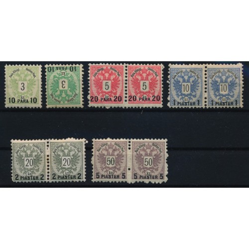 LEVANTE 1888 2Stk 15-19 Satze, auch PAARE! Postfr.** (1.Stk. 10PARA *) Kw:518,-€