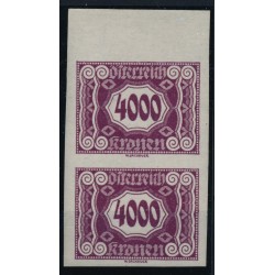 ÖSTERREICH 1922 PORTO ANK 130U PAAR! UNGEZÄHNT! Postfrisch ** Kw:370,-€