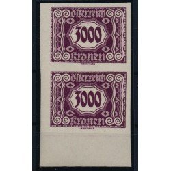 ÖSTERREICH 1922 PORTO ANK 129U PAAR! UNGEZÄHNT! Postfrisch ** Kw:428,-€