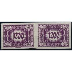 ÖSTERREICH 1922 PORTO ANK 125U PAAR! UNGEZÄHNT! Postfrisch ** Kw:142,-€