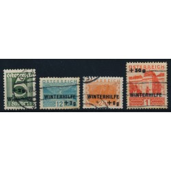 ÖSTERREICH 1933 563-566 WINTERHILFE, kompl. Satz, gest. Kw:100,-€