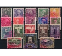 ÖSTERREICH 1908 139-156 JUBILÄUMSAUSGABE, ROTSTEMPEL