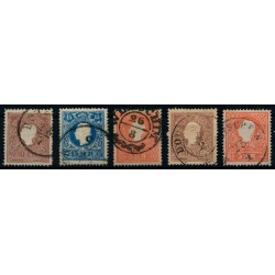 Österreich 1858 5Stk. Marken! Zentrierte Stücke! Schön und attraktiv!