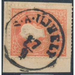 ÖSTERREICH 1858 5kr, Type II. S.A.ÚJHELY (Ungarn)
