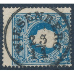 ÖSTERREICH 1858 15kr, Type II. EXTREM VERZÄHNT! WIESENBERG (M) Mü:10P! Schön!