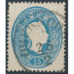 ÖSTERREICH 1861 15kr OBERNDORF (S) Mü:35P!