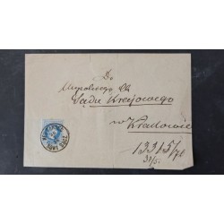 ÖSTERREICH 1876 10Kr 2.GEW.-Brief-VORDERSEITE! NEU SANDEC/NOWY SACZ(Galizien).