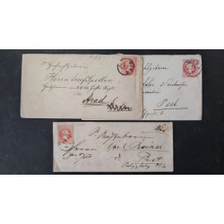 ÖSTERREICH 187. 3BRIEFE NACH UNGARN!! Interessantes Lot!