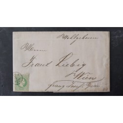 ÖSTERREICH 1869 3r grün, gD, ORTSBRIEF (mit vollem Inhalt) mit WIEN Stempel. ÖSTERREICH 1869 3r grün, gD, ORTSBRIEF (mit vollem Inhalt) mit WIEN Stempel.