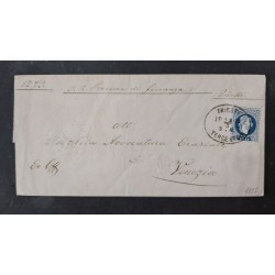 ÖSTERREICH 1877 10Kr auf Brief TRIESTE nach VENEZIA. Schön, attraktiv! ÖSTERREICH 1877 10Kr auf Brief TRIESTE nach VENEZIA. Schön, attraktiv!