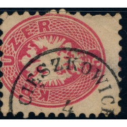 ÖSTERREICH 1864 5Kr, extrem verzähnt! CIESZKOWICE (Galizien) Mü:40P!