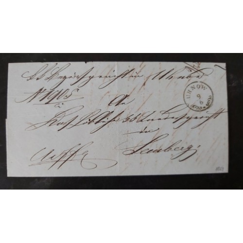 ÖSTERREICH 1869 Brief (Inhalt) UHNOW (Galizien) Kl:40P! Nach LEMBERG. Schön!