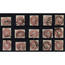 LOMBARDEI-VENETIEN 1863 15Marken! Alle 5sld. Schöne Farben/FARBVARIANTE! Interessantes Lot!