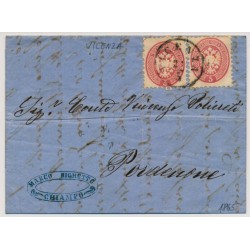 LOMBARDEI-VENETIEN 1864 2*5sld. Brief (Inhalt) VICENZA nach PORDENONE. Schön! LOMBARDEI-VENETIEN 1864 2*5sld. Brief (Inhalt) VICENZA nach PORDENONE. Schön!