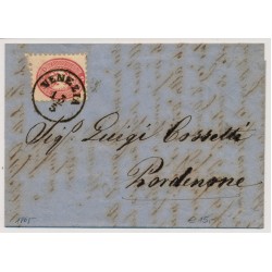 LOMBARDEI-VENETIEN 1864 5sld. Brief (Inhalt) VENEZIA nach PORDENONE. Schön! LOMBARDEI-VENETIEN 1864 5sld. Brief (Inhalt) VENEZIA nach PORDENONE. Schön!