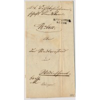 Österreich 1851 Brief (Inhalt) LANDSKRON (B) nach WILDENSCHWERT.