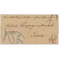 Österreich 1877 Brief (Inhalt) BENSEN nach TETSCHEN.