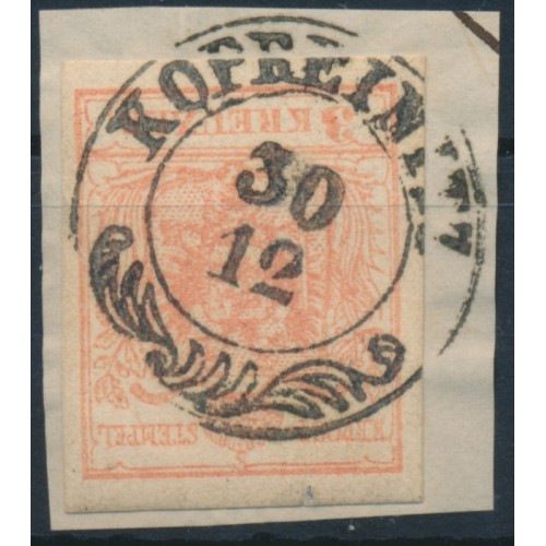 ÖSTERREICH 1850 3kr, MP, Type III. KOPREINITZ (Ks) Mü:10P! Sehr schön!