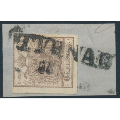 ÖSTERREICH 1850 6kr, MP, Type III. TYRNAU (Ungarn) Mü:15P! Schön!
