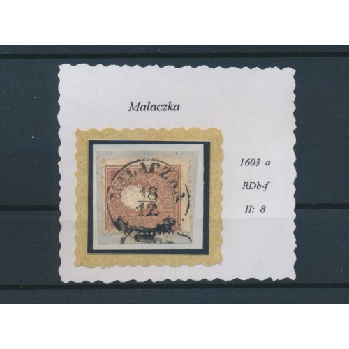 ÖSTERREICH 1858 10kr, Type II. MALACZKA (Ungarn) Schön!