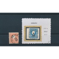 ÖSTERREICH 1858 2Stk.Marke! MISKOLCZ (Ungarn) ÖSTERREICH 1858 2Stk.Marke! MISKOLCZ (Ungarn)