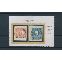 ÖSTERREICH 1858 2Stk.Marke! NAGY KÁLLÓ (Ungarn) Mü:10P! ÖSTERREICH 1858 2Stk.Marke! NAGY KÁLLÓ (Ungarn) Mü:10P!